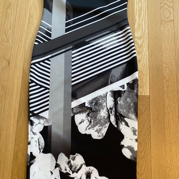 New Apt 9 Womens Sleeveless Black White Photograph Print Dress / Size 4 / NWT - Picture 7 of 7